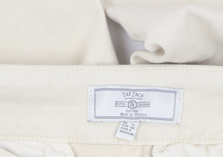 FatFace Women's Beige Straight Jeans Size 12