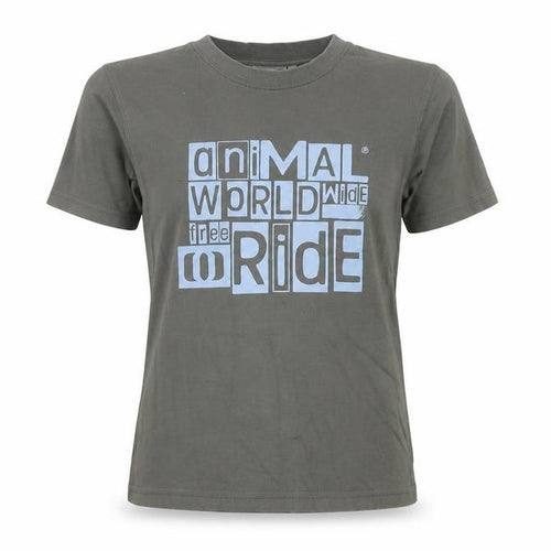 Animal Unisex Grey T-Shirt XS Jersey Short Sleeve