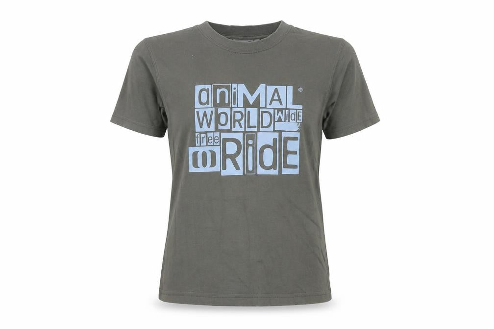Animal Unisex Grey T-Shirt XS Jersey Short Sleeve