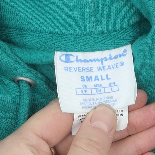 Champion Women's Green Small Hoodie with Logo