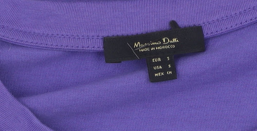 Massimo Dutti Women's Purple Cotton Tank Top, Size S