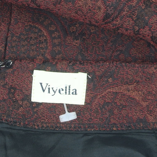 Viyella Women's Brown Paisley Pencil Skirt Size 18