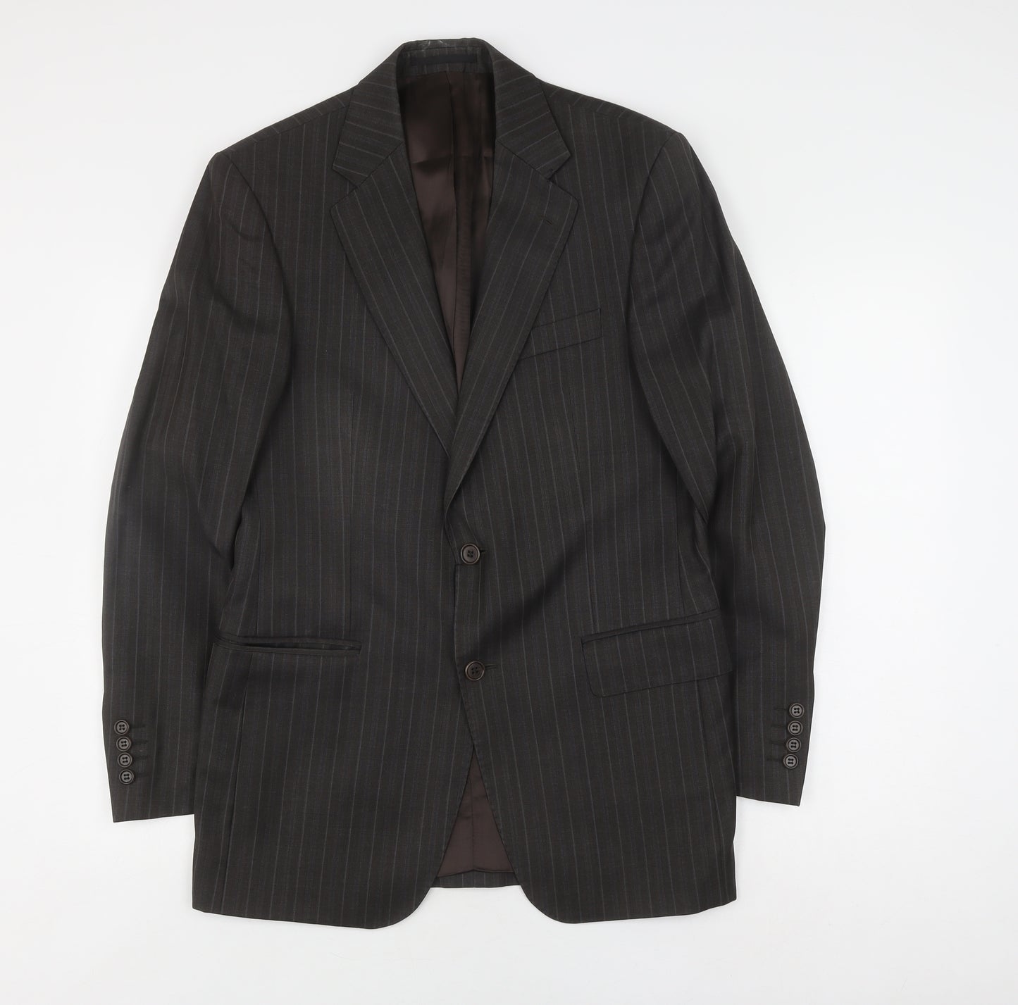 Magee Men's Black Pinstripe Suit Jacket 38R