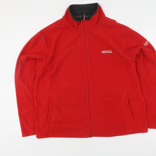 Regatta Great Outdoors Men's Red XL Full Zip Fleece Sweatshirt