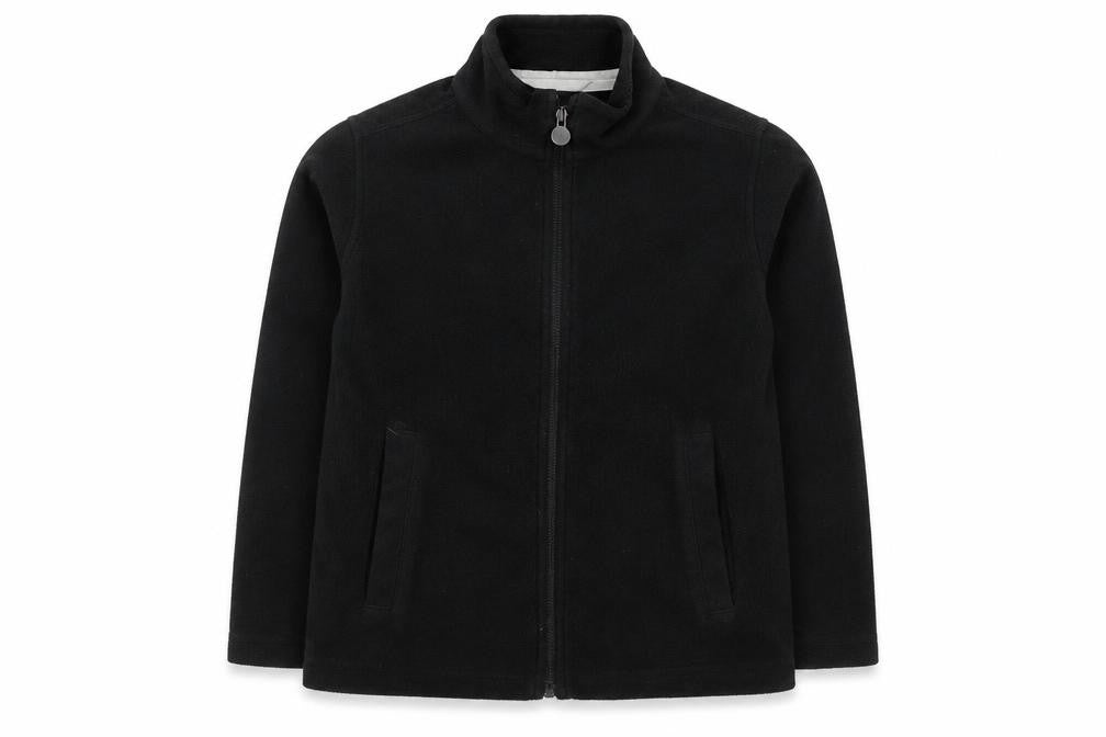 Front view of Regatta boys’' black fleece zip sweatshirt, 9-10 years