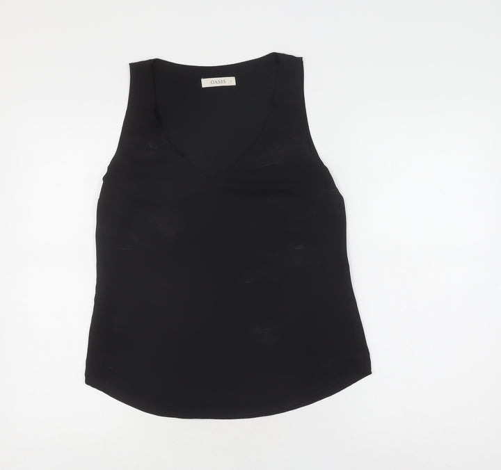 Oasis Women's Black V-Neck Tank Top - Size 8