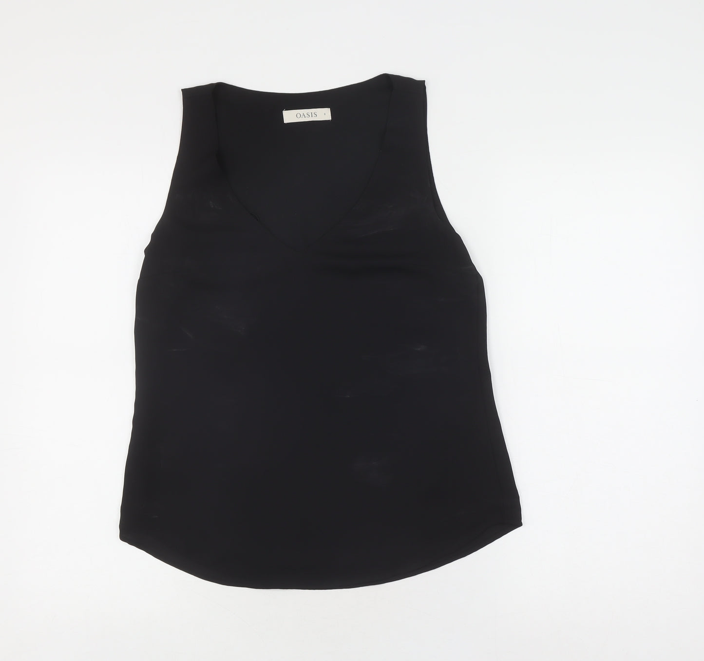 Oasis Women's Black V-Neck Tank Top - Size 8