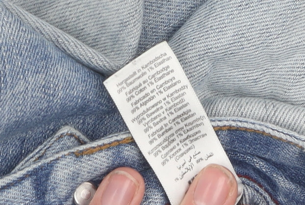 Next Women's Blue Skinny Jeans L Distressed Denim