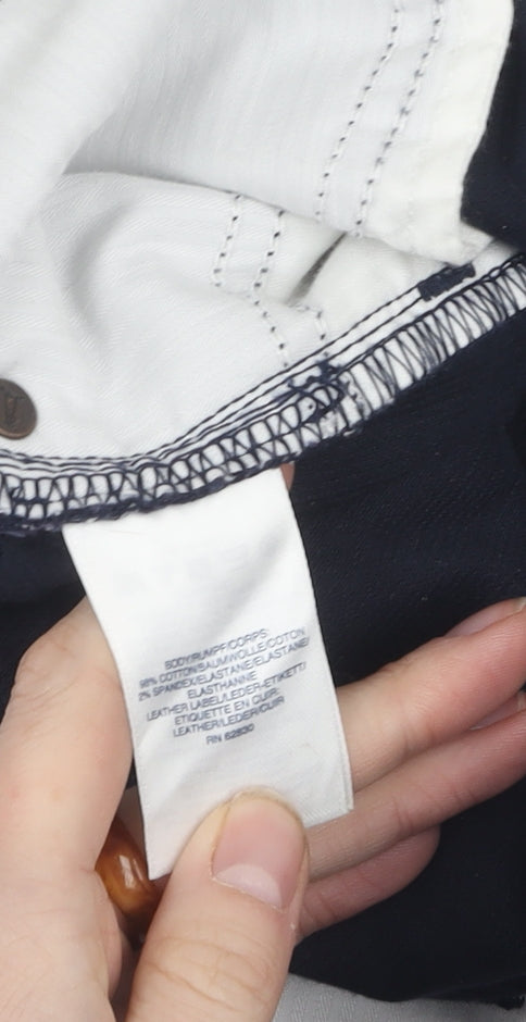 Lands' End Women's Black Straight Corduroy Jeans