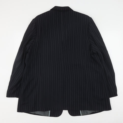 Windsmoor Women's Black Pinstripe Suit Jacket Size 20