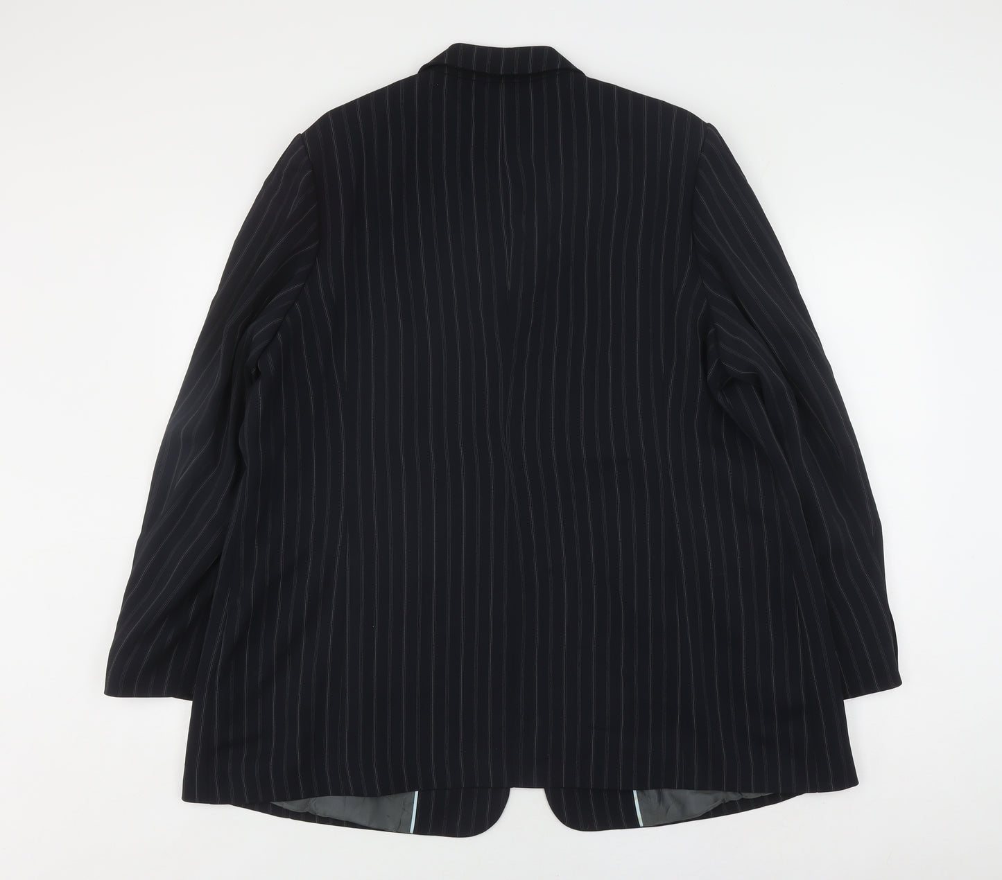 Windsmoor Women's Black Pinstripe Suit Jacket Size 20