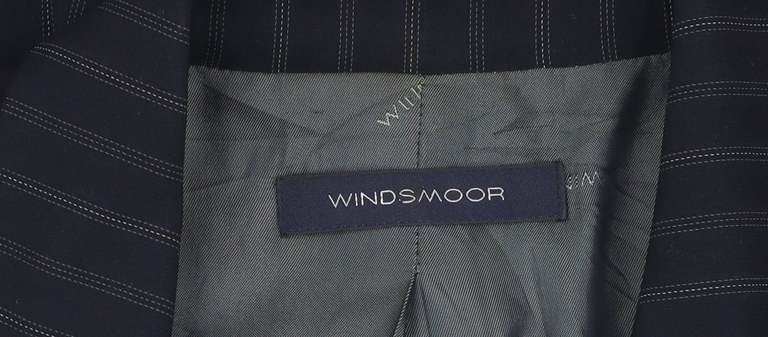 Windsmoor Women's Black Pinstripe Suit Jacket Size 20