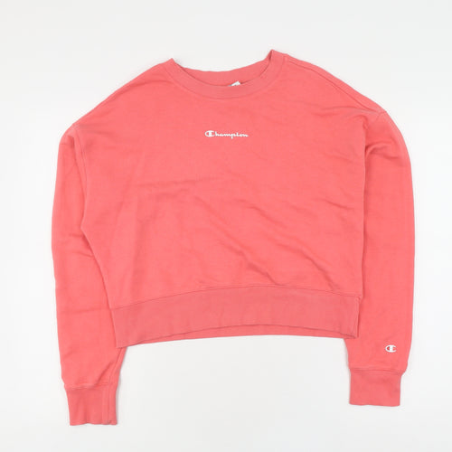 Champion Women's Pink Pullover Sweatshirt M