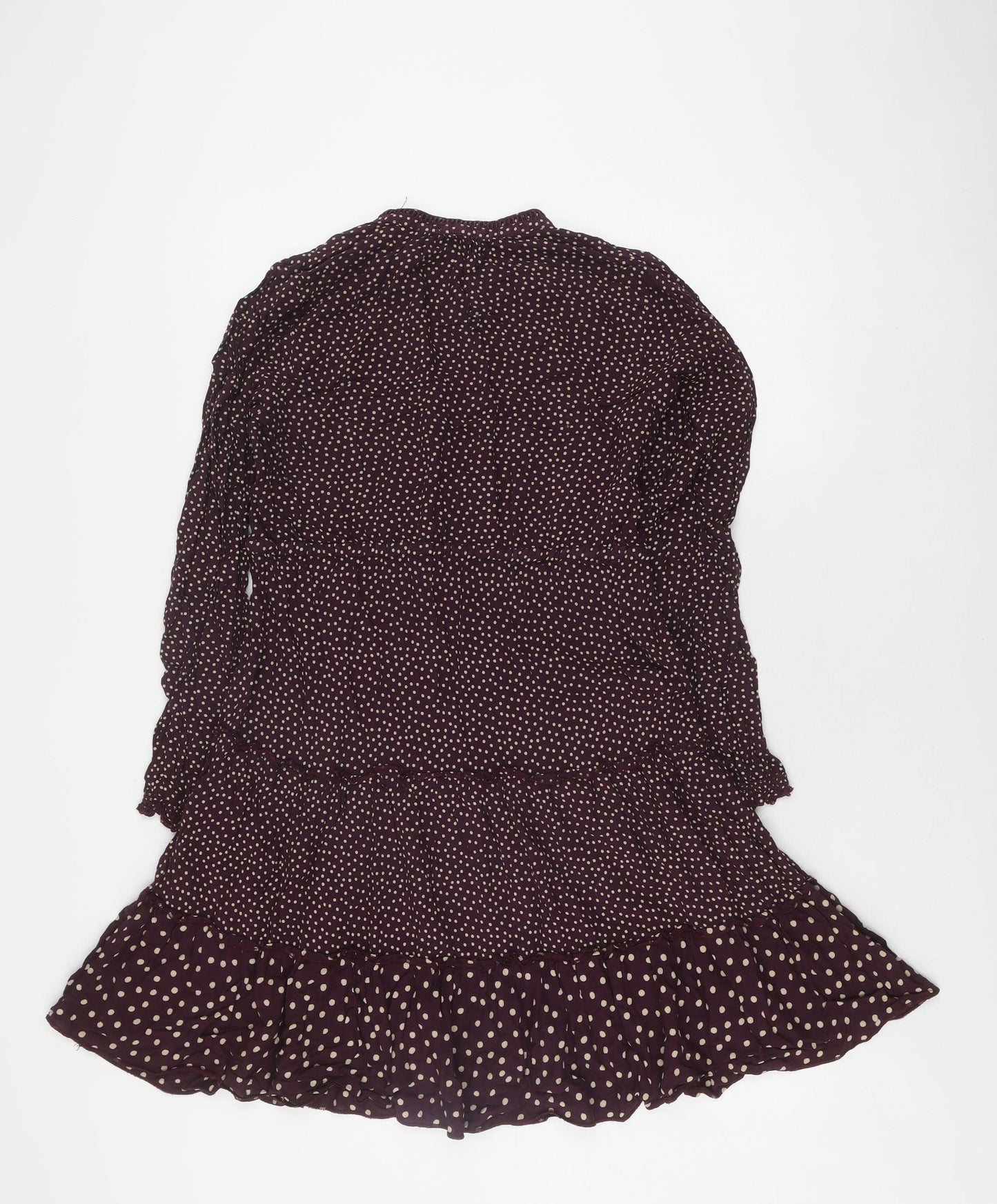 Fat Face Women's Purple Polka Dot Dress Size 10