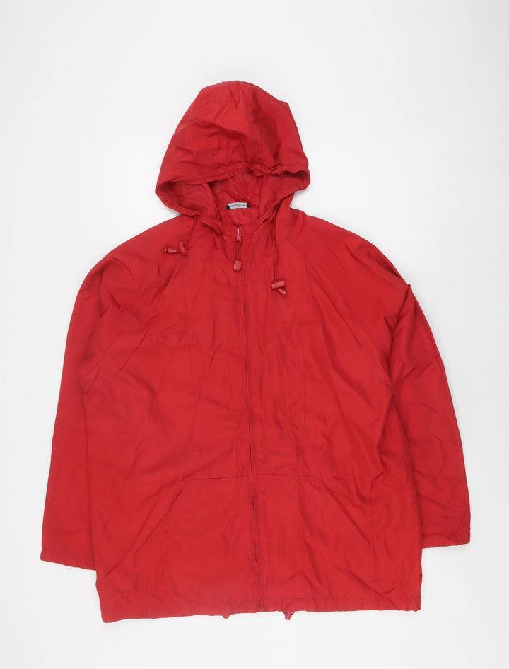 Dunnes Stores Women's Red Basic Cape Jacket Size 12