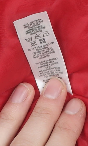 Dunnes Stores Women's Red Basic Cape Jacket Size 12