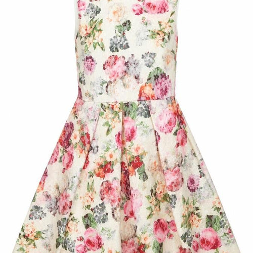 Ribbon Women's Floral A-Line Dress Multicoloured Size 8