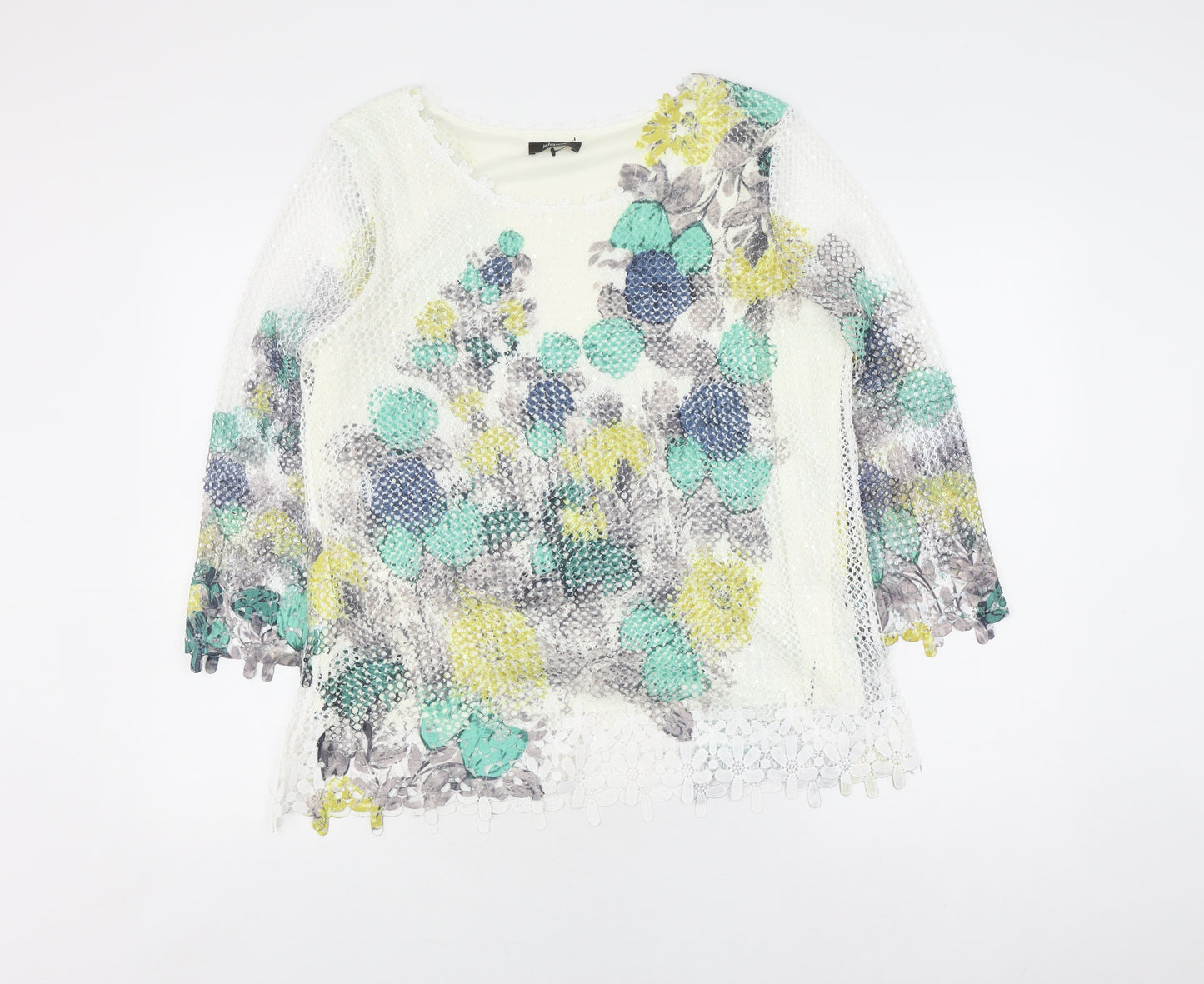 Klass Women's Multicoloured Floral Tunic Blouse - Size L
