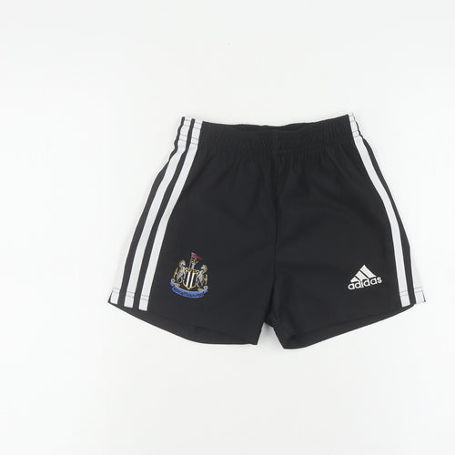 Adidas Boys Black Athletic Shorts 2-3 Years