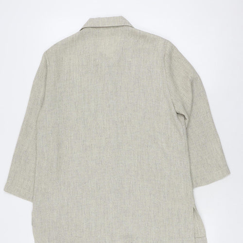 Eastex Women's Beige Button-Up Shirt UK 14