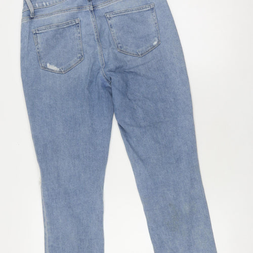 Paige Women's Blue Distressed Boyfriend Jeans, Size 29