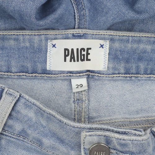 Paige Women's Blue Distressed Boyfriend Jeans, Size 29