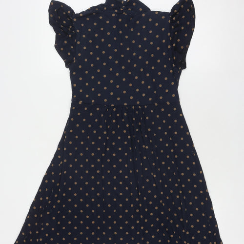 Mamas & Papas Women's Blue Polka Dot Fit & Flare Dress
