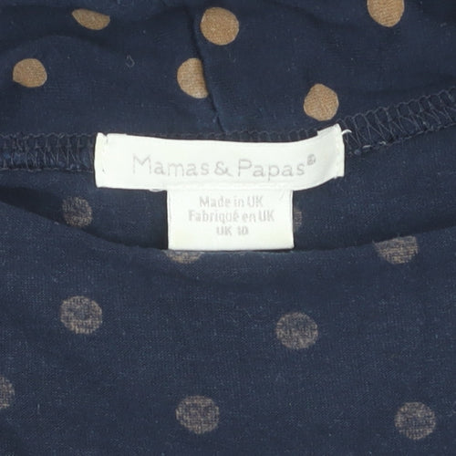 Mamas & Papas Women's Blue Polka Dot Fit & Flare Dress
