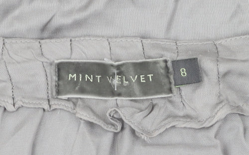 Mint Velvet Women's Grey Balloon Sleeve Top