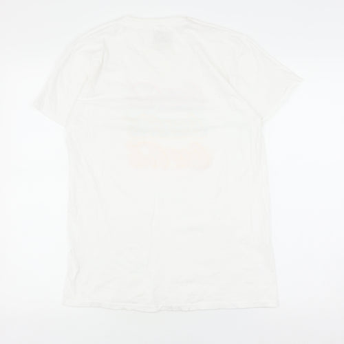Coca-Cola Unisex White M Retro Graphic Tee