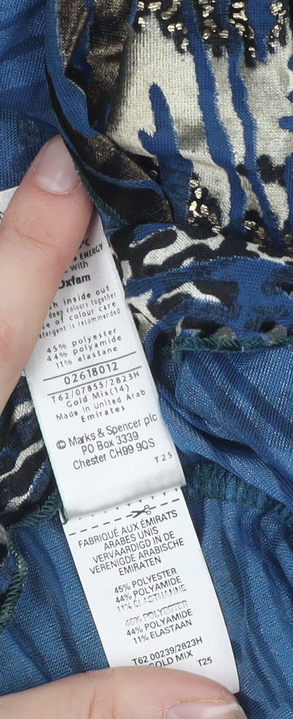 Marks and Spencer Women's Blue Tunic Blouse