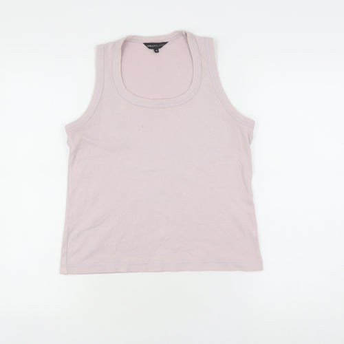 Great Plains Women's Ivory Tank Top, Size M, Cotton, Scoop Neck