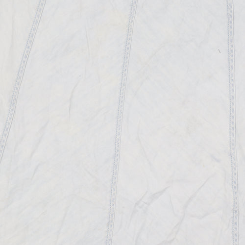 Marks & Spencer Women's Blue Midi A-Line Skirt Size 16