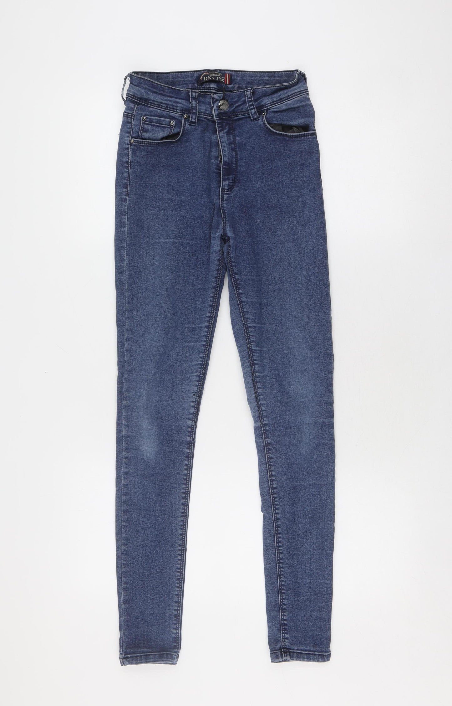 DKY JNS Women's Blue Skinny Jeans, Size 6, High-Rise