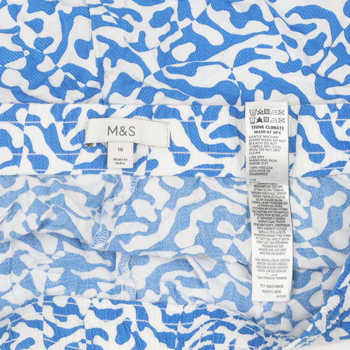 Marks and Spencer Women's White Shorts Size 16