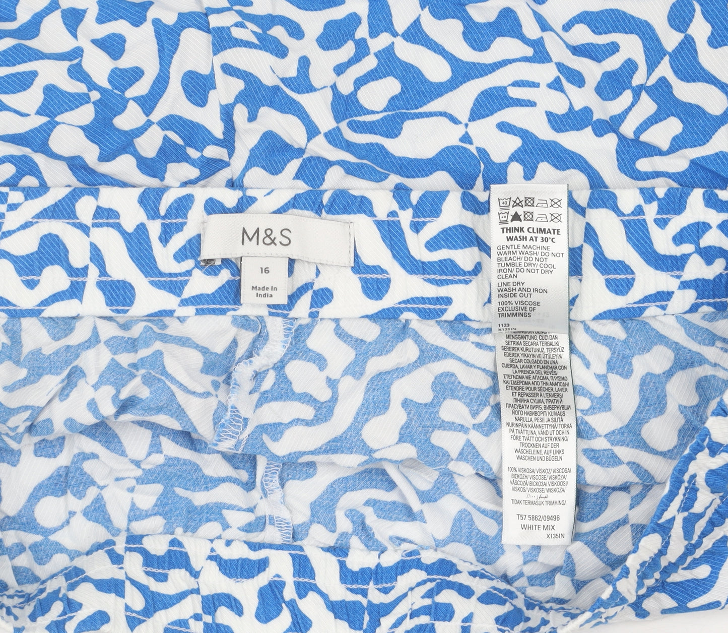 Marks and Spencer Women's White Shorts Size 16