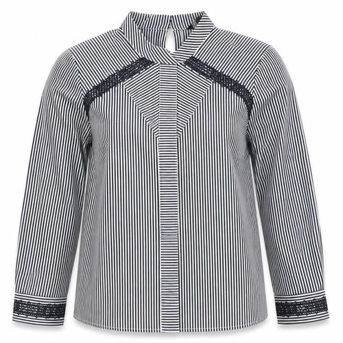 Banana Republic Women's Blue & White Striped Shirt S