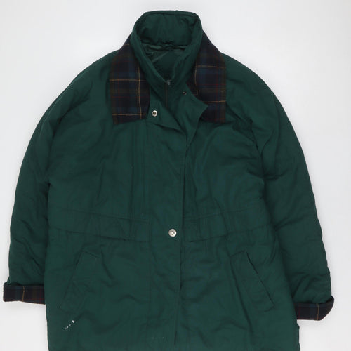 Outerwear Men's Green Parka Jacket XL Hooded Casual Winter Coat