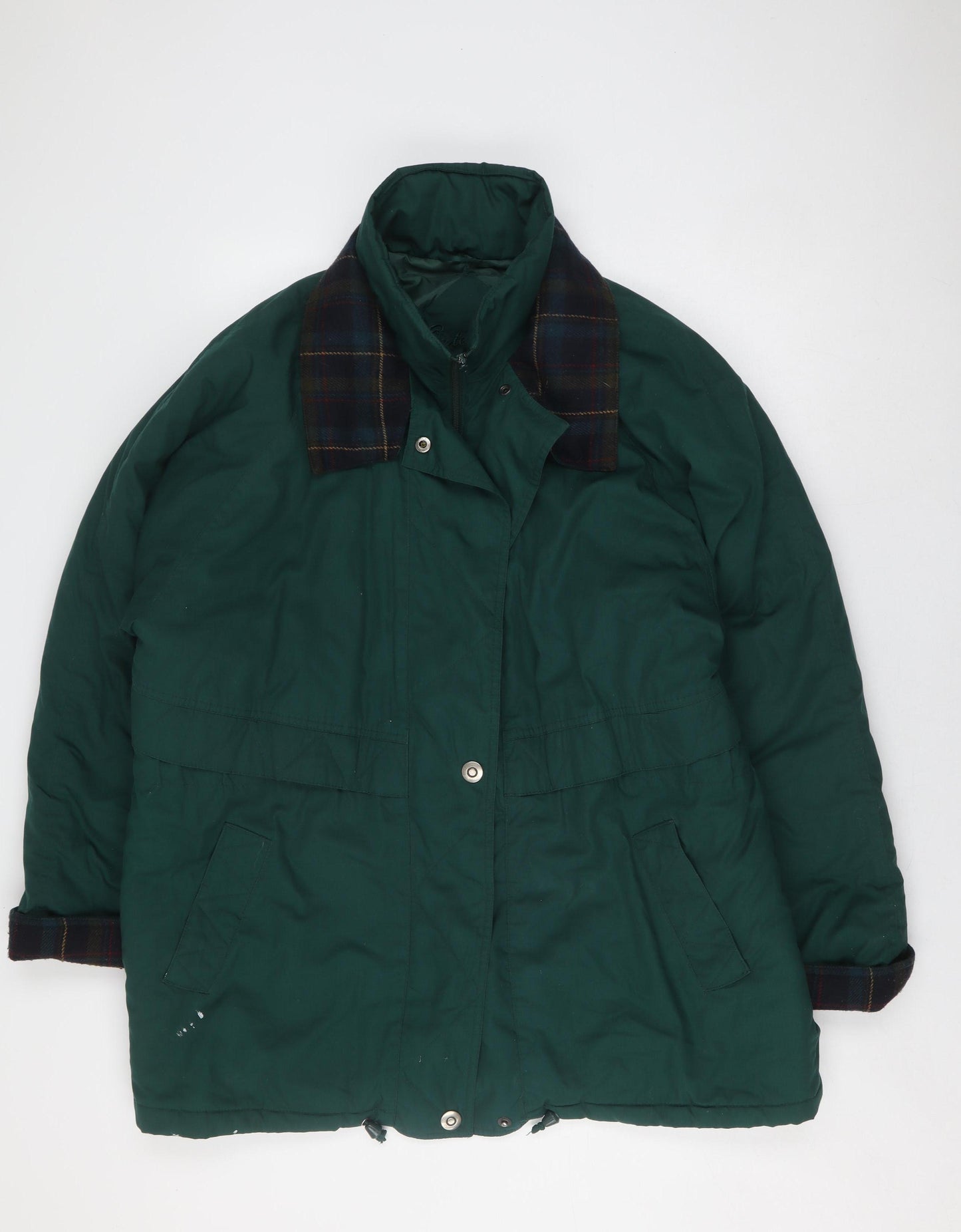 Outerwear Men's Green Parka Jacket XL Hooded Casual Winter Coat