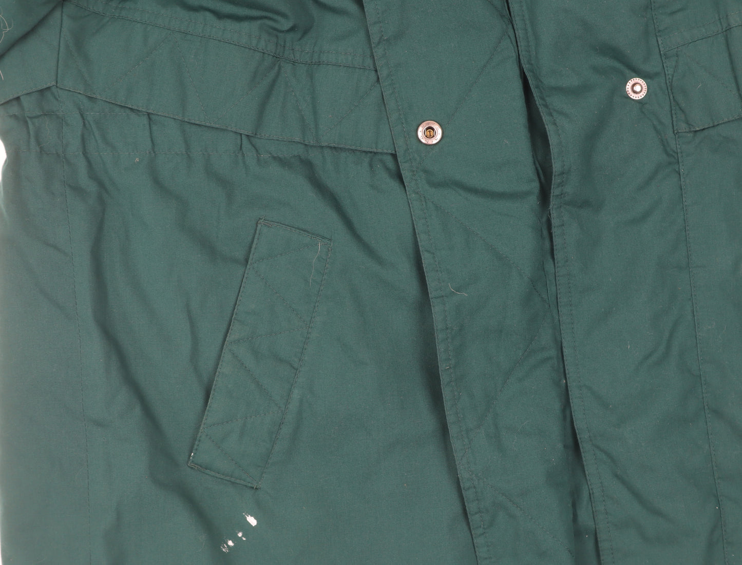 Outerwear Men's Green Parka Jacket XL Hooded Casual Winter Coat