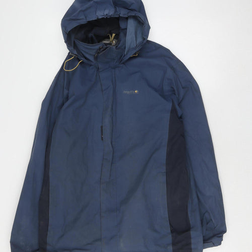 Regatta Men's Blue Hooded 3-in-1 Jacket, M, Regular Fit