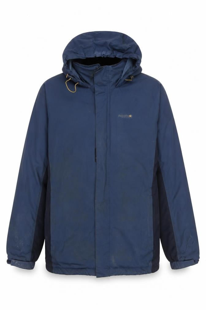 Regatta Men's Blue Hooded 3-in-1 Jacket, M, Regular Fit