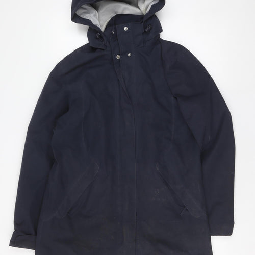 Arctic Storm Women's Blue Rain Coat Size 12, Lined, Hooded