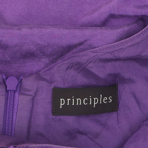 Principles Women's Purple A-Line Knee Length Dress