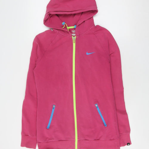 Nike Women's Pink Hooded Track Jacket M