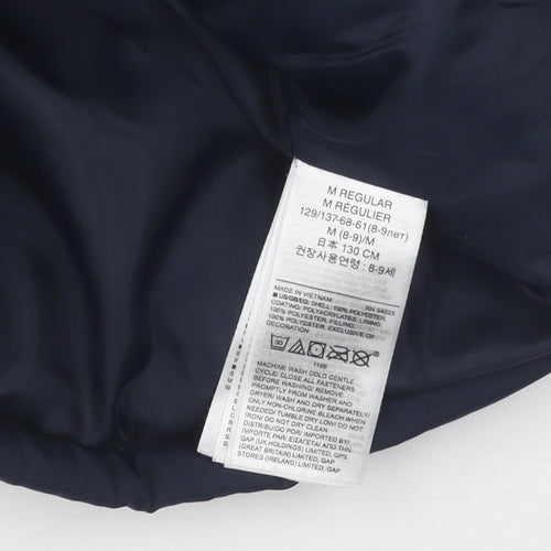 Gap Boys Blue Puffer Jacket 8-9 Years Sleeveless Winter Warm