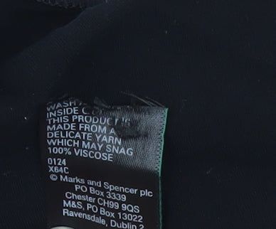 Marks and Spencer Women's Black Long Skirt Size 10