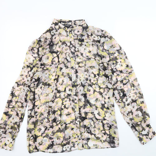 Miss Selfridge Women's Floral Blouse, Size 8, Multicoloured