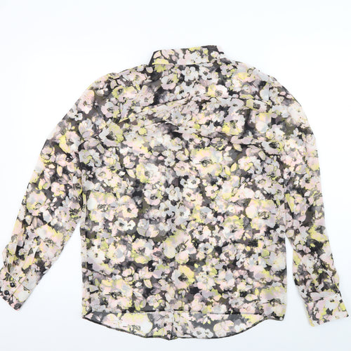 Miss Selfridge Women's Floral Blouse, Size 8, Multicoloured