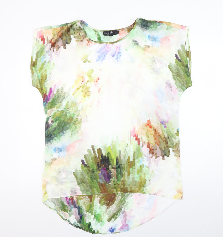 Topshop Women's Multicoloured Blouse, Size 8, Tall